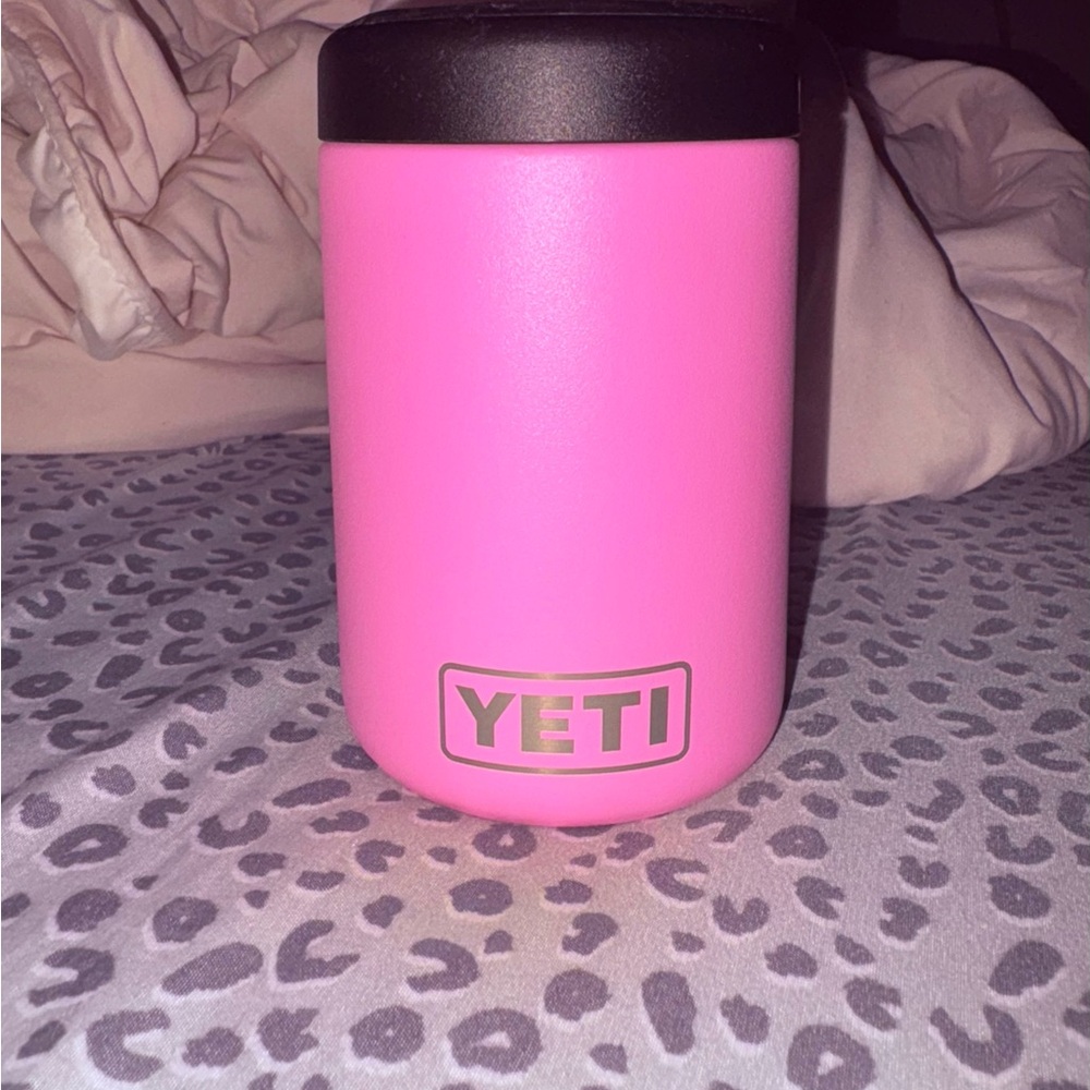 YETI Pink Insulated Can Cooler